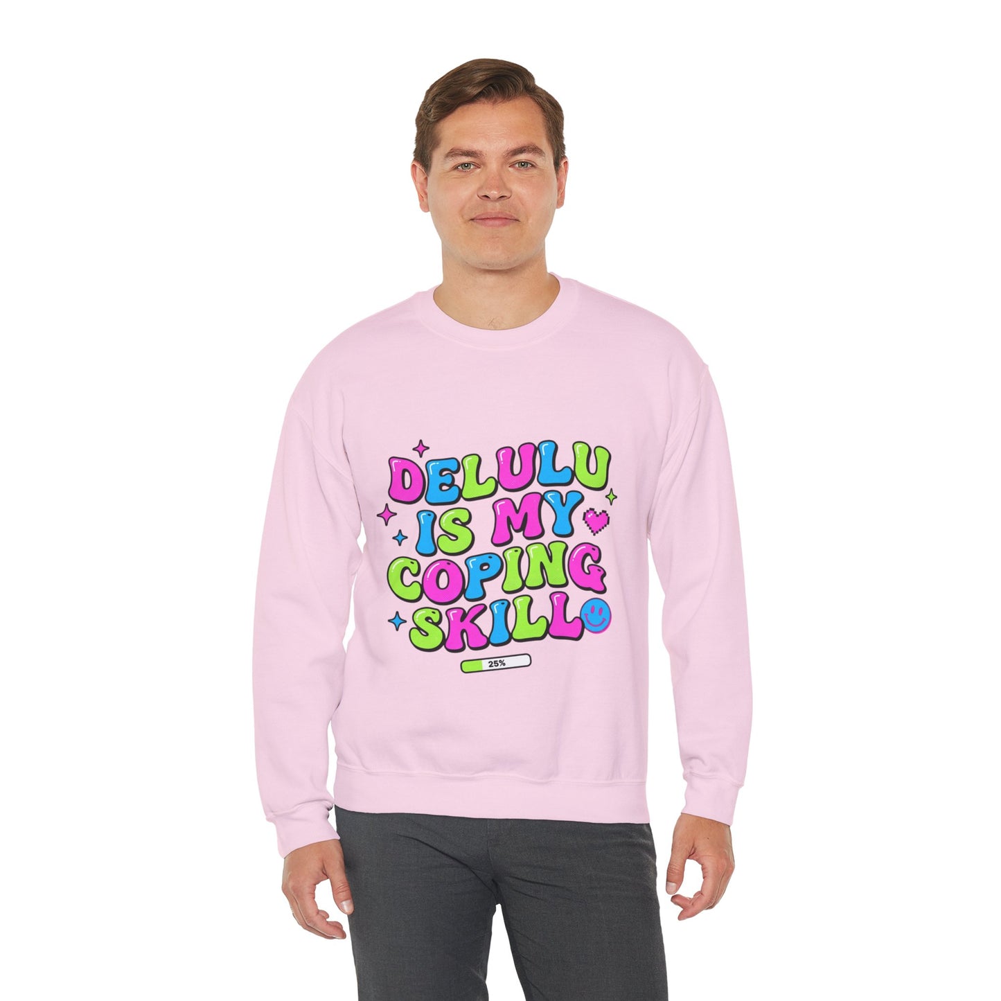 Delulu Is My Coping Skill Sweatshirt | Viral Slang, Bubble Type