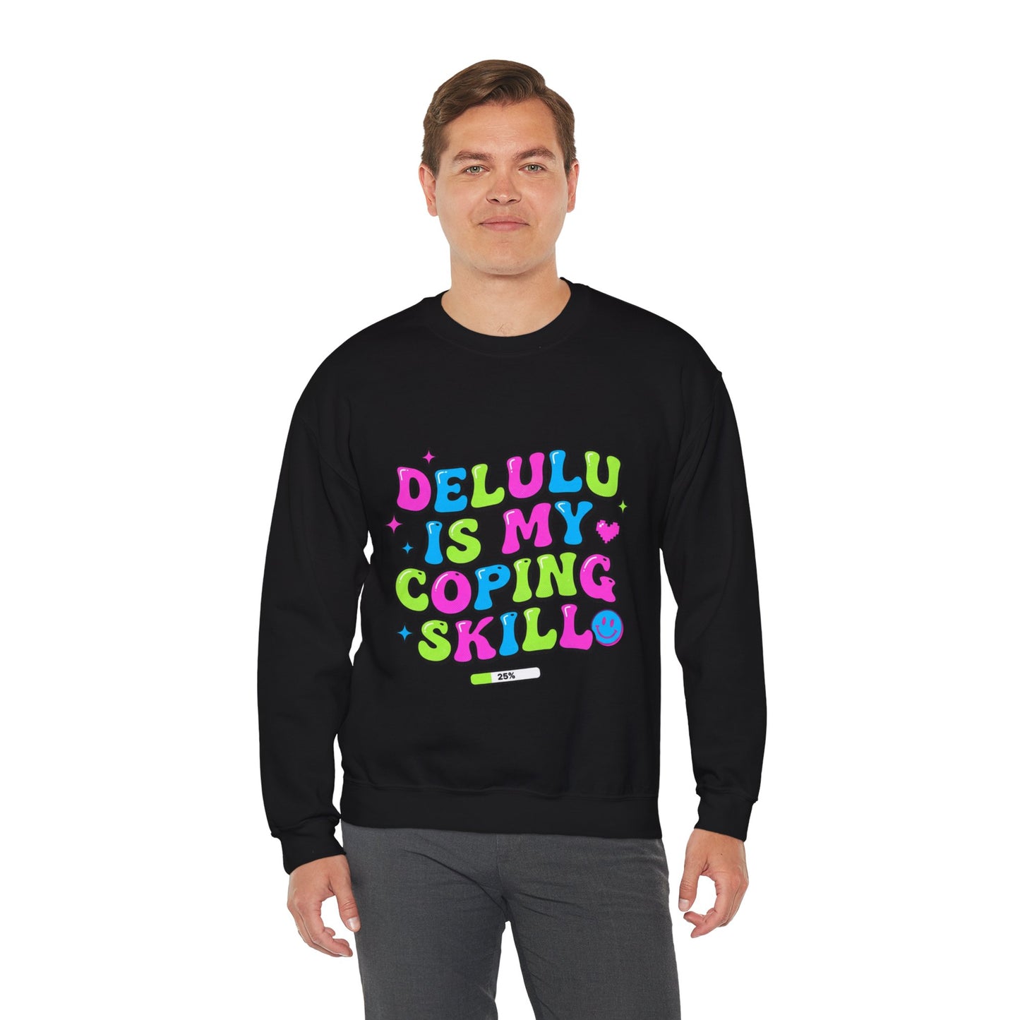 Delulu Is My Coping Skill Sweatshirt | Viral Slang, Bubble Type