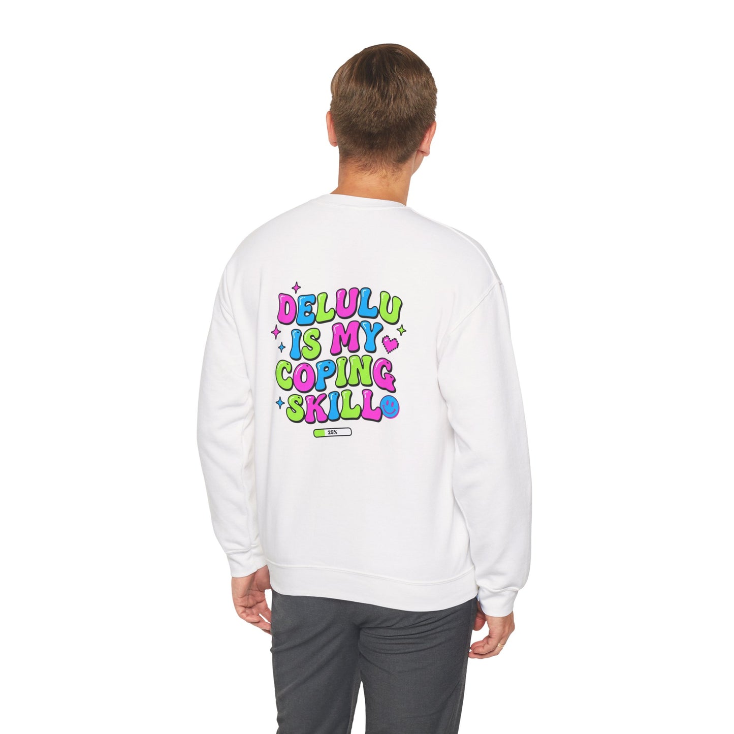 Delulu Is My Coping Skill Sweatshirt | Viral Slang, Bubble Type
